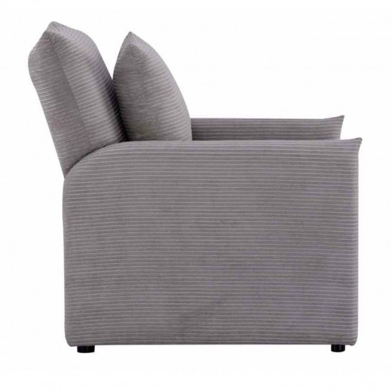 Atzveltnes krēsls-gulta KAMPIS Pelēka