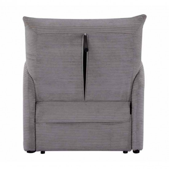 Atzveltnes krēsls-gulta KAMPIS Pelēka