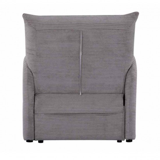 Atzveltnes krēsls-gulta KAMPIS Pelēka