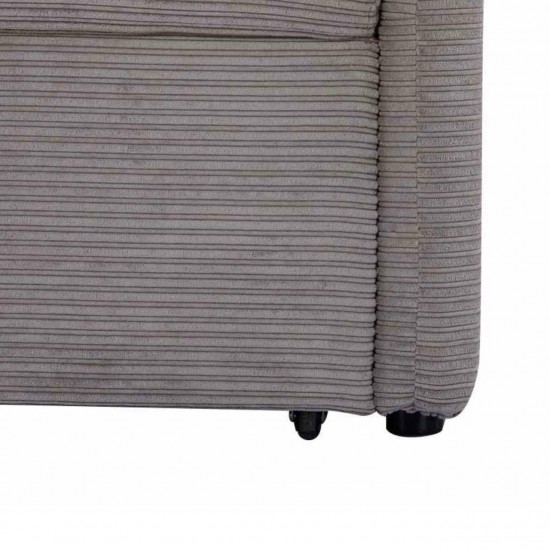 Atzveltnes krēsls-gulta KAMPIS Pelēka