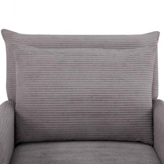 Atzveltnes krēsls-gulta KAMPIS Pelēka