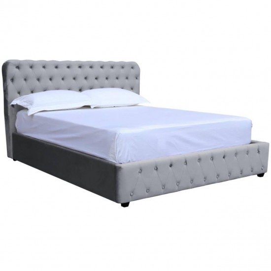Bed BELINDA 140 Gray