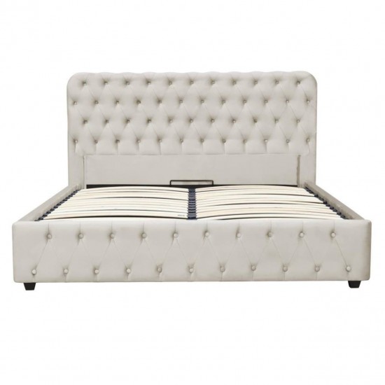 Bed BELINDA 180 Light Gray