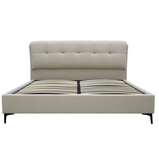 Bed GLORIA 180 Light Gray