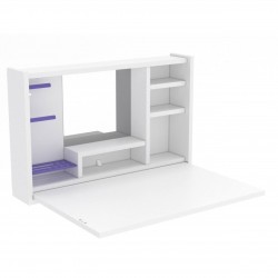 Saliekamais tualetes galdiņš LEETA Balts