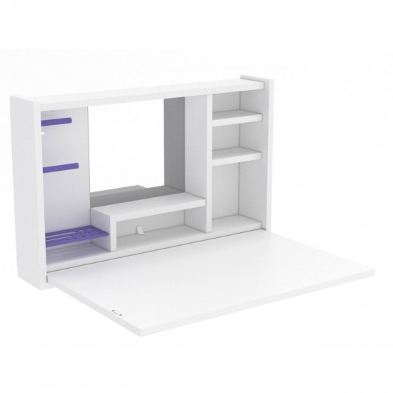 Saliekamais tualetes galdiņš LEETA Balts