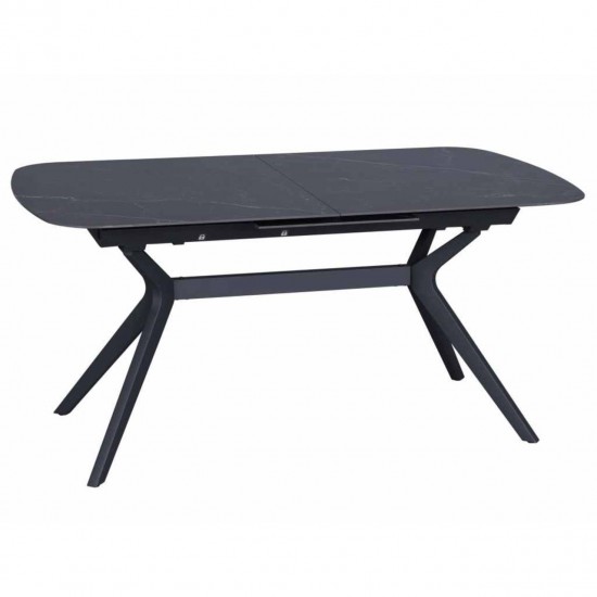 Galds DELF 160-204×90 Ceramic Black