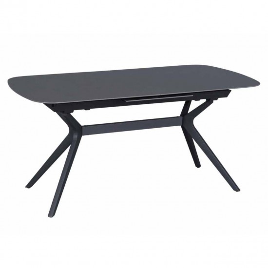 Table DELF 160-204×90 Ceramic Gray