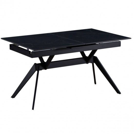 Galds TURS 140-180×90 Ceramic Black