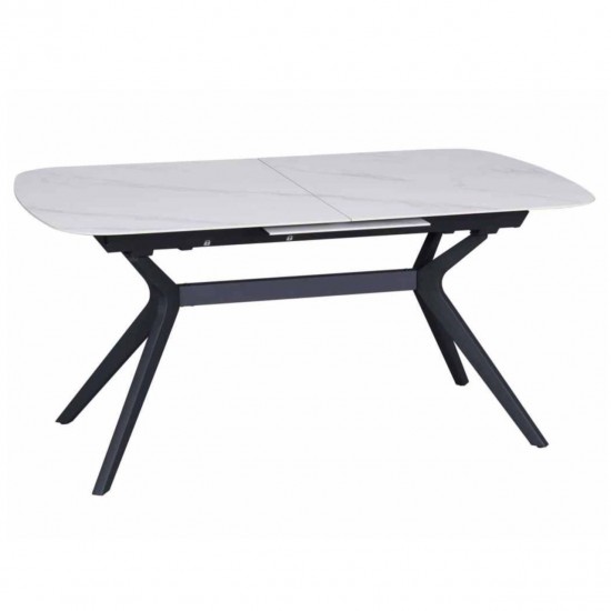 Table DELF 160-204×90 Ceramic White