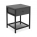 Bedside table LENON Anthracite Black
