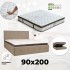 Komplekts Mērena cietība 90x200 – gulta un matracis