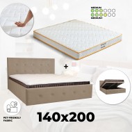 Set Affordable Comfort 140x200 – bed and mattress
