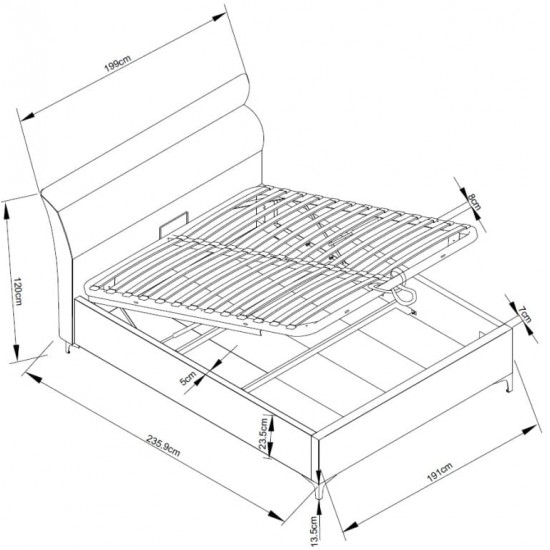 Bed SELESTA 180 Beige