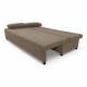 Double sofa bed bed without armrests Beige