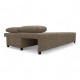 Double sofa bed bed without armrests Beige