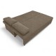 Double sofa bed bed without armrests Beige