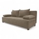 Double sofa bed bed without armrests Beige