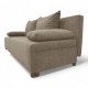 Double sofa bed bed without armrests Beige