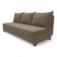 Double sofa bed bed without armrests Beige