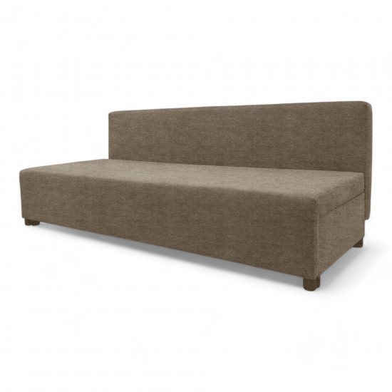 Double sofa bed bed without armrests Beige
