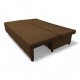 Double sofa bed bed without armrests Brown
