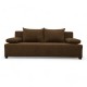 Double sofa bed bed without armrests Brown
