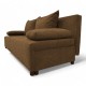Double sofa bed bed without armrests Brown