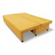 Double sofa bed bed without armrests Yellow