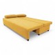 Double sofa bed bed without armrests Yellow