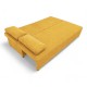 Double sofa bed bed without armrests Yellow