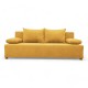 Double sofa bed bed without armrests Yellow