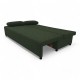 Double sofa bed bed without armrests Turquoise green