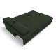 Double sofa bed bed without armrests Turquoise green
