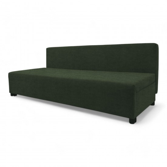 Double sofa bed bed without armrests Turquoise green