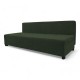 Double sofa bed bed without armrests Turquoise green