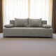 Double sofa bed bed without armrests Light gray