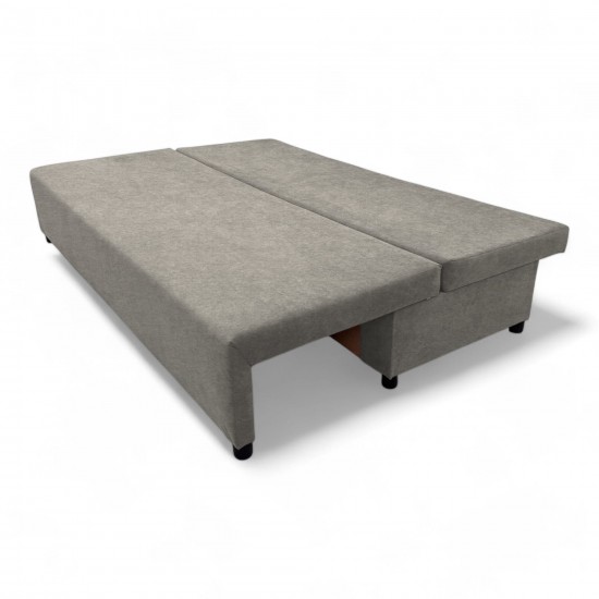 Double sofa bed bed without armrests Light gray