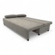 Double sofa bed bed without armrests Light gray
