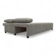 Double sofa bed bed without armrests Light gray