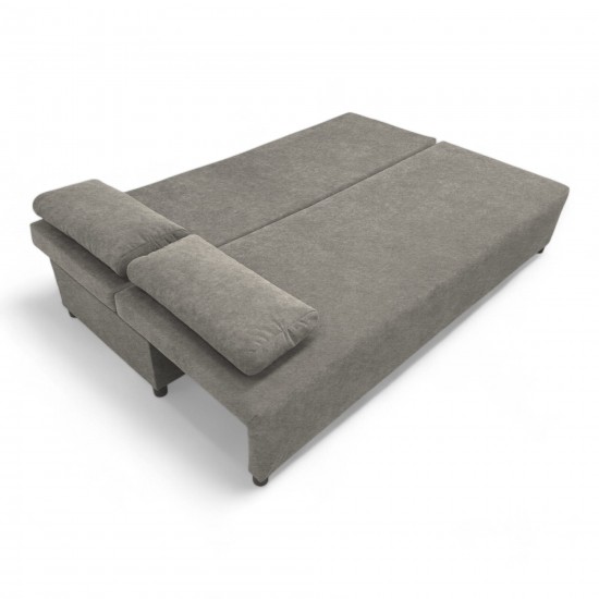 Double sofa bed bed without armrests Light gray