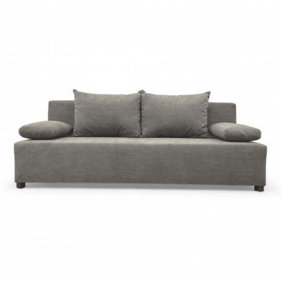 Double sofa bed bed without armrests Light gray