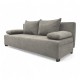Double sofa bed bed without armrests Light gray