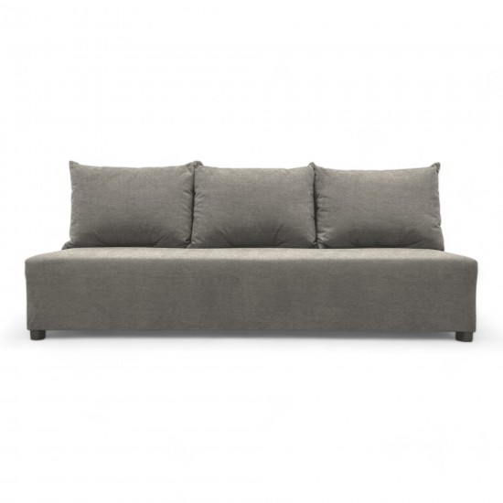 Double sofa bed bed without armrests Light gray