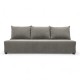 Double sofa bed bed without armrests Light gray