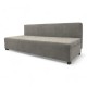Double sofa bed bed without armrests Light gray