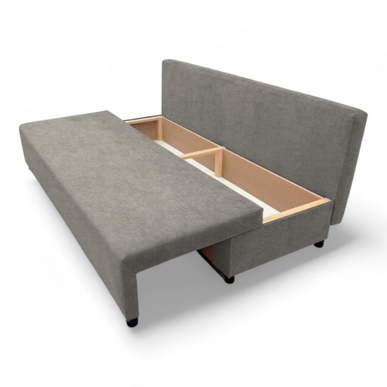 Double sofa bed bed without armrests Light gray