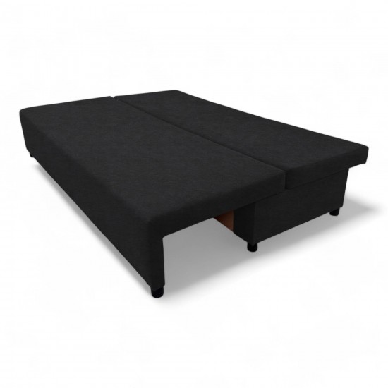Double sofa bed bed without armrests Graphite
