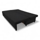 Double sofa bed bed without armrests Graphite