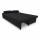Double sofa bed bed without armrests Graphite